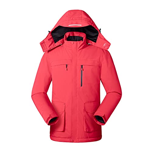 Heizjacke Damen Herren Wasserdicht Beheizbare Regenjacke mit 3 Temperaturstufen und 3 Heizzonen Langarm Wärme Jacke Mit Kapuze Unisex Winterjacke USB Elektrische Winddicht Softshell Übergangsjacke von Masrin