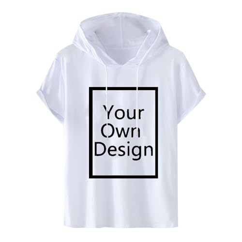 Hoodie Bedrucken Lassen Damen Herren - Unisex Kapuzen Tshirt Selbst Gestalten mit Vorne Bedruckt, Personalisiert Exklusive Individualisierung Mit Foto Text Logo - Custom das Einzige Geschenk von Masrin