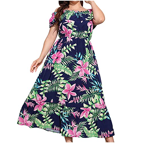 Sommerkleid Damen Swing Kleid Sommer Off Shoulder Slash Neck Skaterkleid Einfarbiges A-Linien-Kleid Trägerloses, kurzärmliges, knielanges Patchwork-Kleid Strandkleid Party Kleid Sommerkleid Damen Swing Kleid Sommer Off Shoulder Slash Neck Skaterkleid Einfarbiges A-Linien-Kleid Trägerloses, kurzärmliges, knielanges Patchwork-Kleid Strandkleid Party Kleid von Masrin