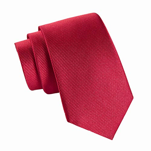 Massi Morino Seidenkrawatte Herren Rot - 6,5cm breit, 155cm lang - Krawatte aus 100% Seide I Slim-Fit Herrenkrawatte I Inklusiver Geschenkbox von Massi Morino