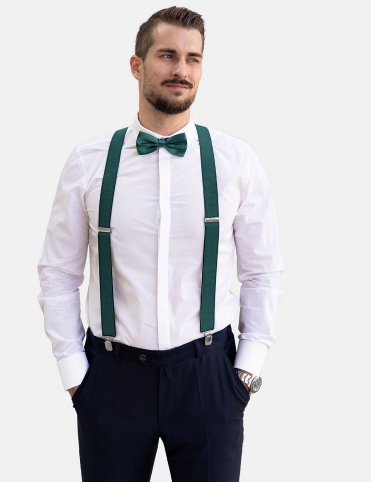 Massi Morino Hosenträger (2-St) mit Fliege von Massi Morino