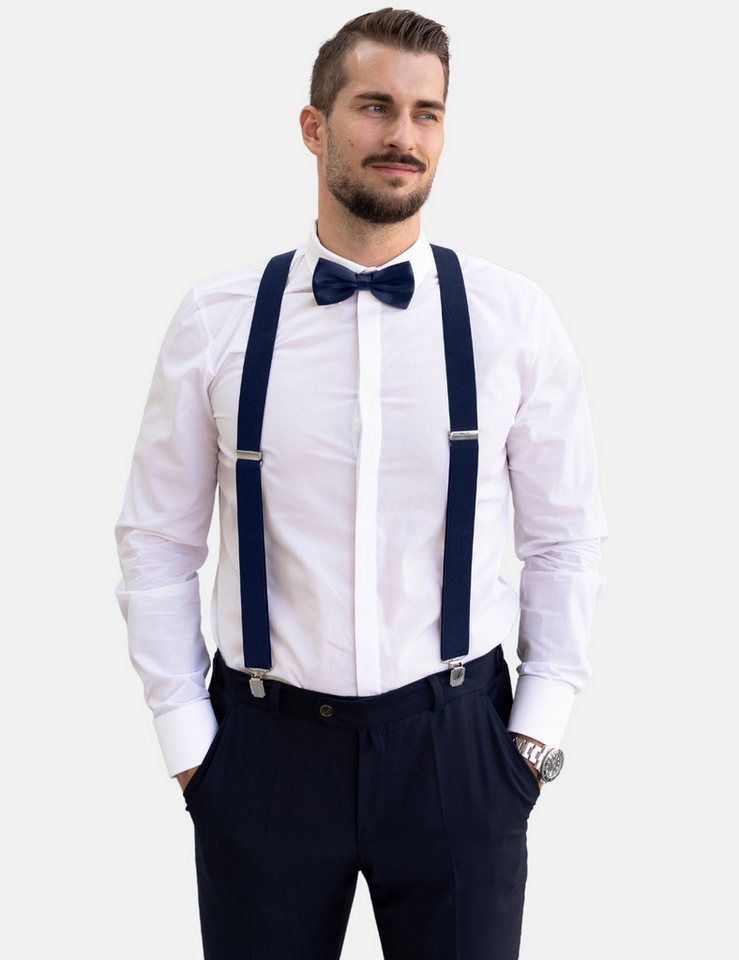Massi Morino Hosenträger (2-St) mit Fliege von Massi Morino