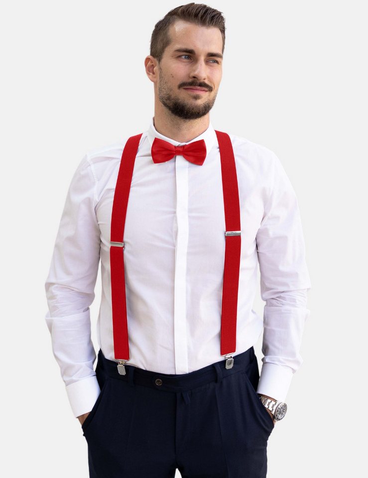 Massi Morino Hosenträger (2-St) mit Fliege von Massi Morino
