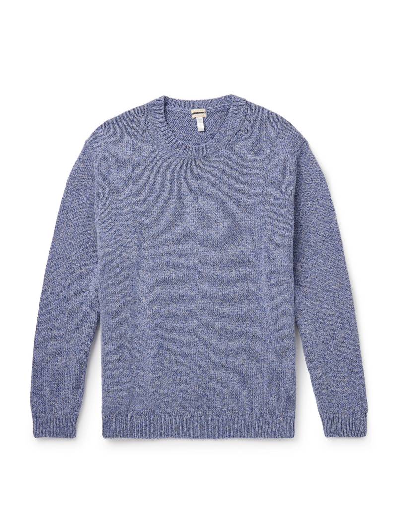 Massimo Alba - Billy Cotton and Linen-Blend Sweater - Men - Blue - XXL von Massimo Alba