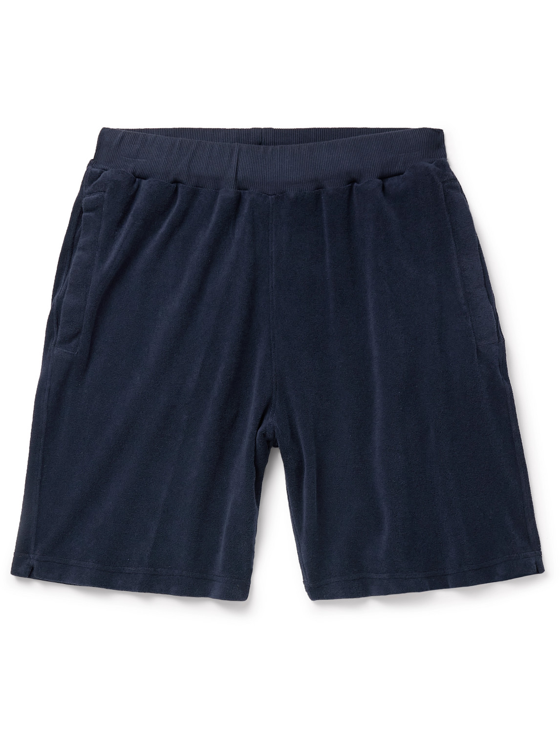 Massimo Alba - Bryan Straight-Leg Cotton-Blend Terry Shorts - Men - Blue - XXXL von Massimo Alba