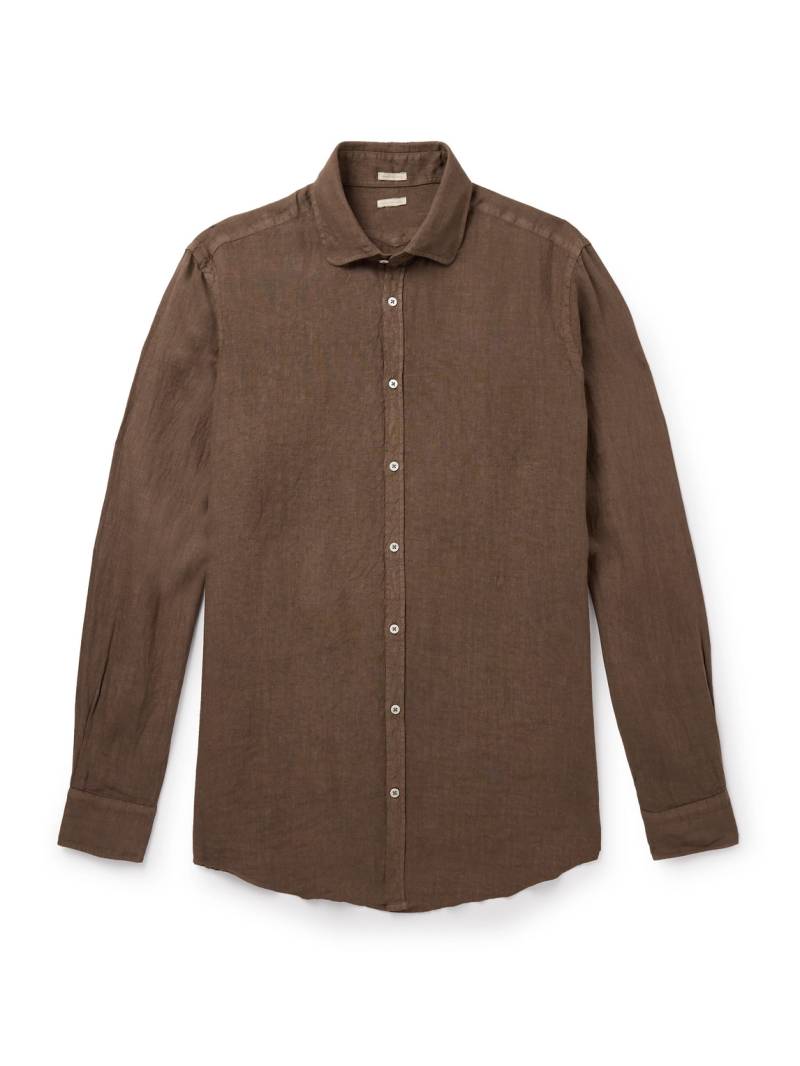 Massimo Alba - Canary Linen Shirt - Men - Brown - XL von Massimo Alba