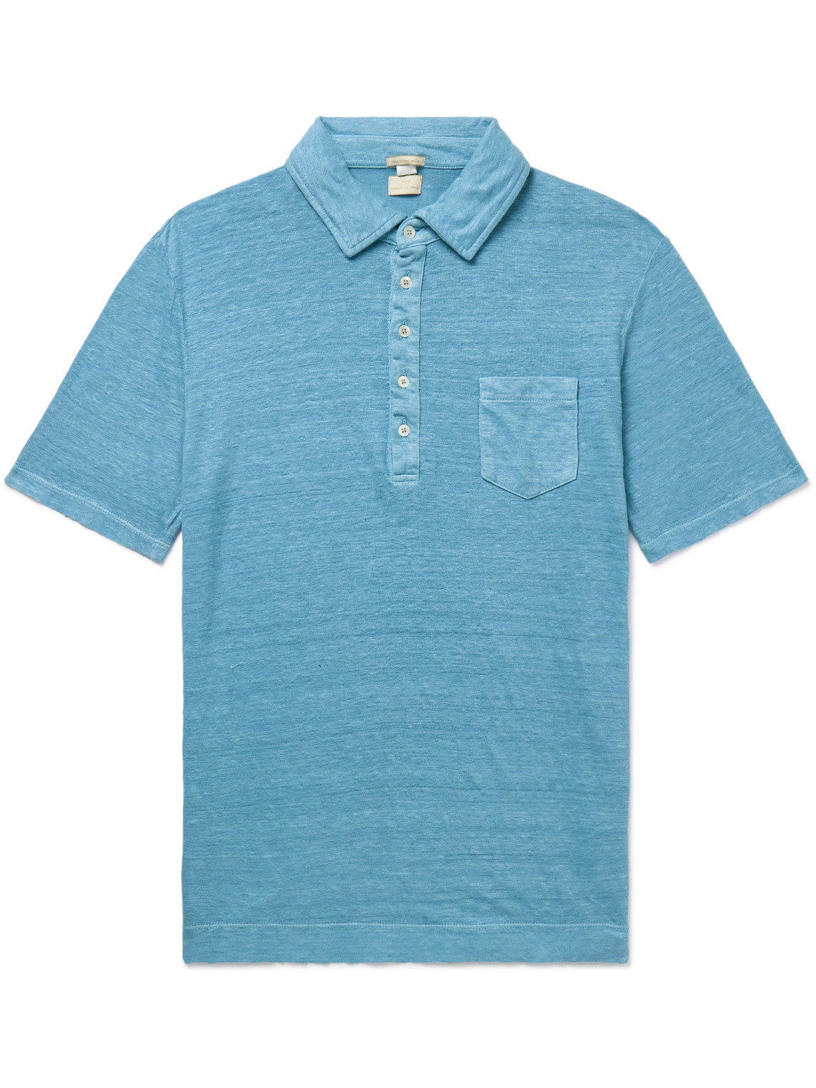 Massimo Alba - Filicudi Slim-Fit Linen Polo Shirt - Men - Blue - L von Massimo Alba