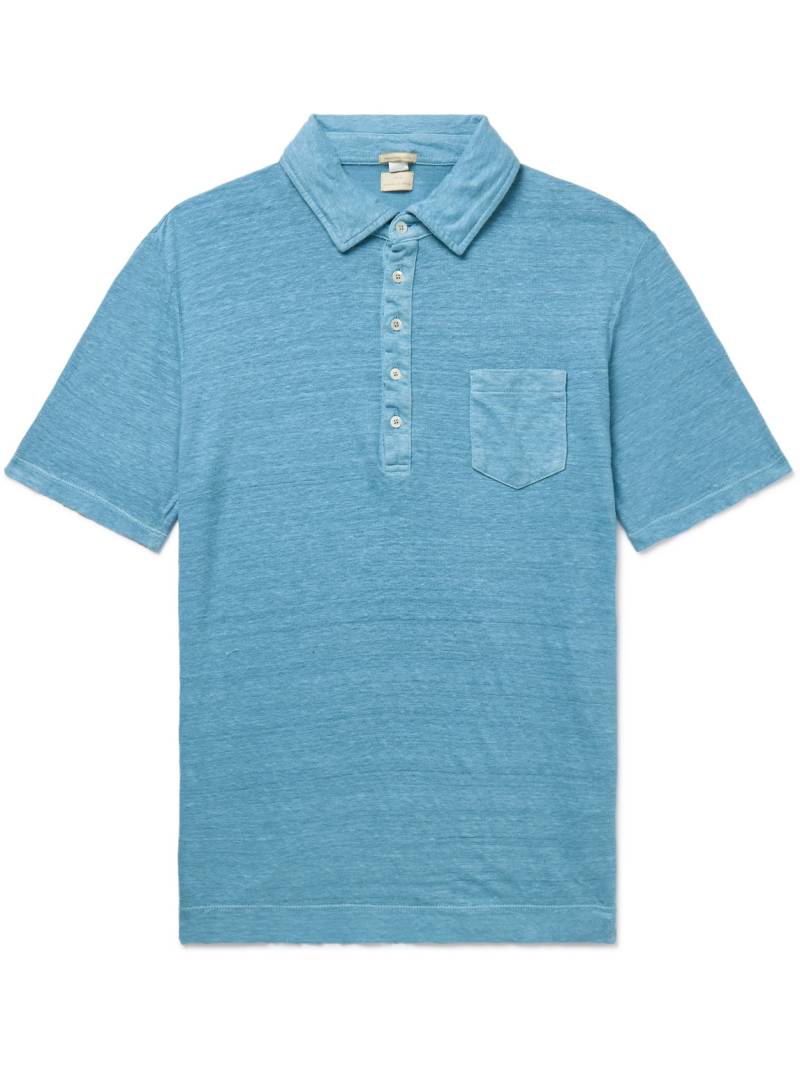 Massimo Alba - Filicudi Slim-Fit Linen Polo Shirt - Men - Blue - XXL von Massimo Alba