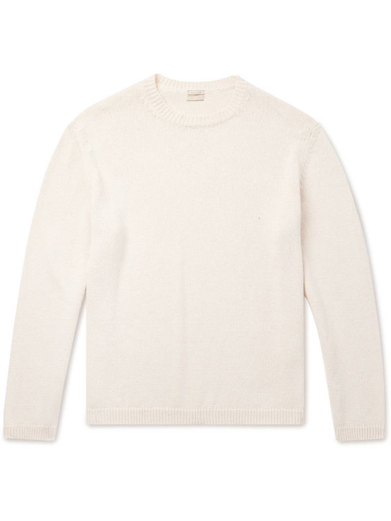 Massimo Alba - Leo Cotton and Silk-Blend Sweater - Men - Neutrals - M von Massimo Alba