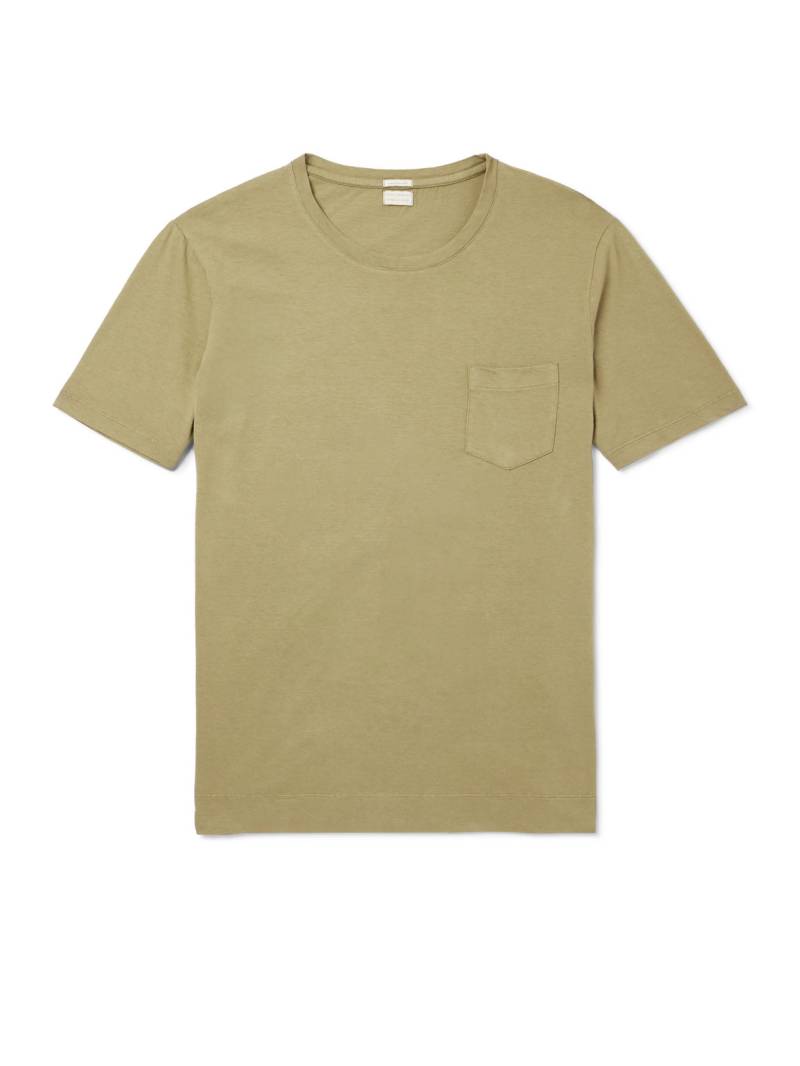 Massimo Alba - Panarea Cotton and Cashmere-Blend T-Shirt - Men - Green - S von Massimo Alba
