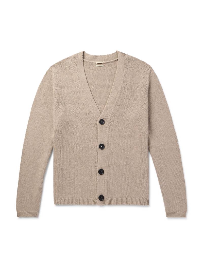 Massimo Alba - Tony Cotton and Silk-Blend Cardigan - Men - Neutrals - XL von Massimo Alba