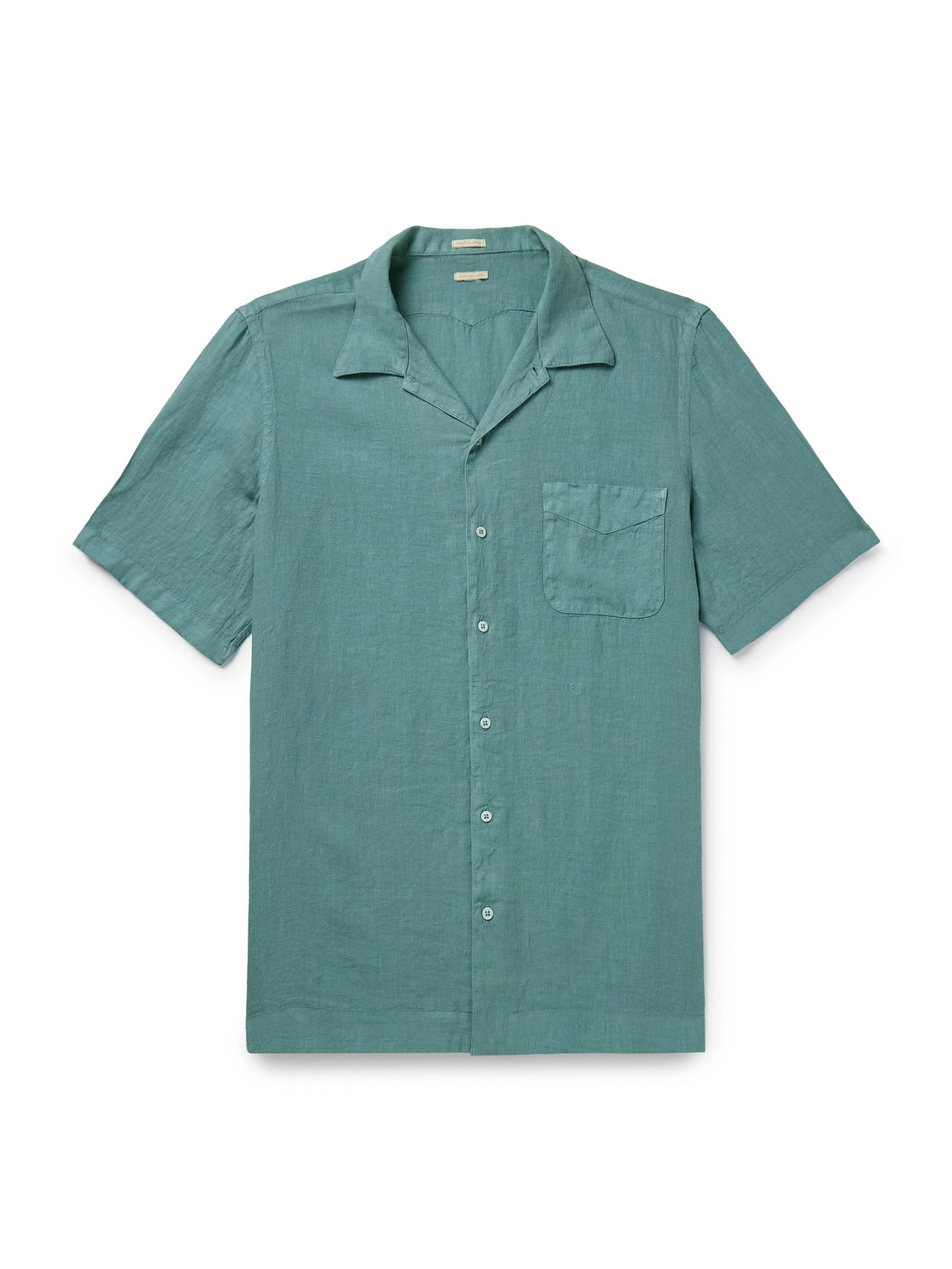 Massimo Alba - Venice Convertible-Collar Cotton Shirt - Men - Green - XL von Massimo Alba