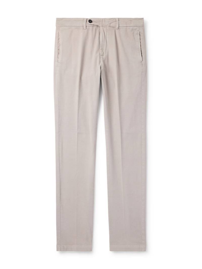 Massimo Alba - Winch2 Slim-Fit Straight-Leg Cotton-Blend Twill Trousers - Men - Neutrals - IT 50 von Massimo Alba