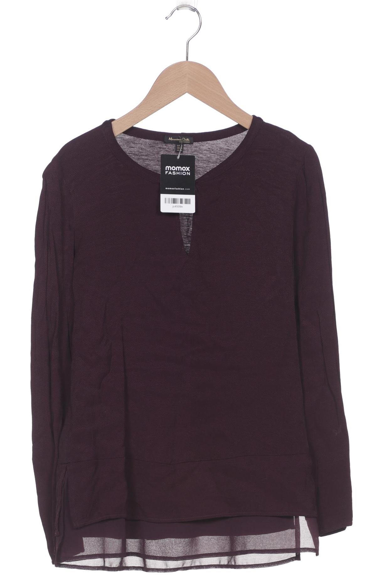 Massimo Dutti Damen Langarmshirt, bordeaux von Massimo Dutti