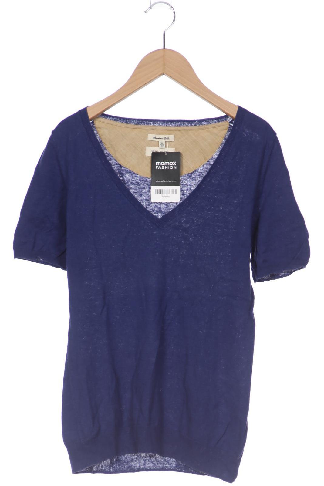 Massimo Dutti Damen T-Shirt, blau von Massimo Dutti