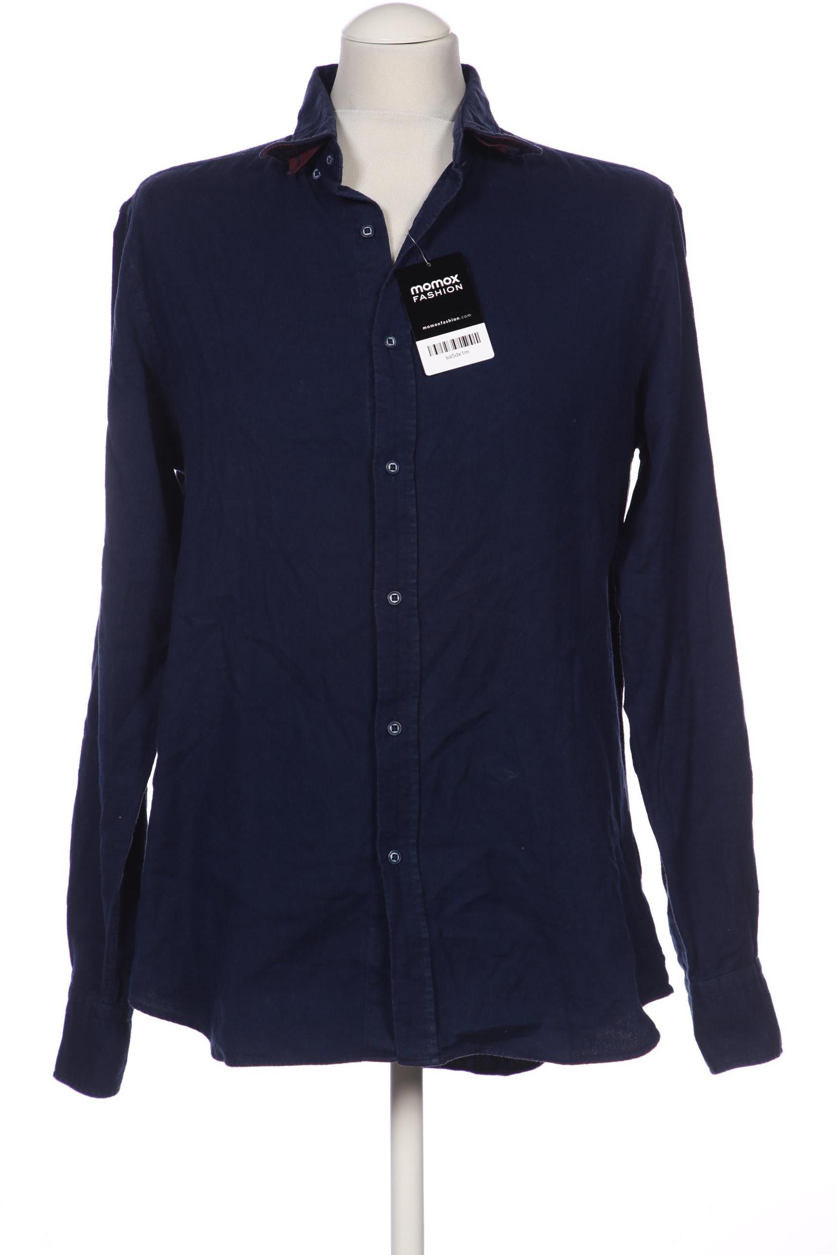 Massimo Dutti Herren Hemd, marineblau von Massimo Dutti