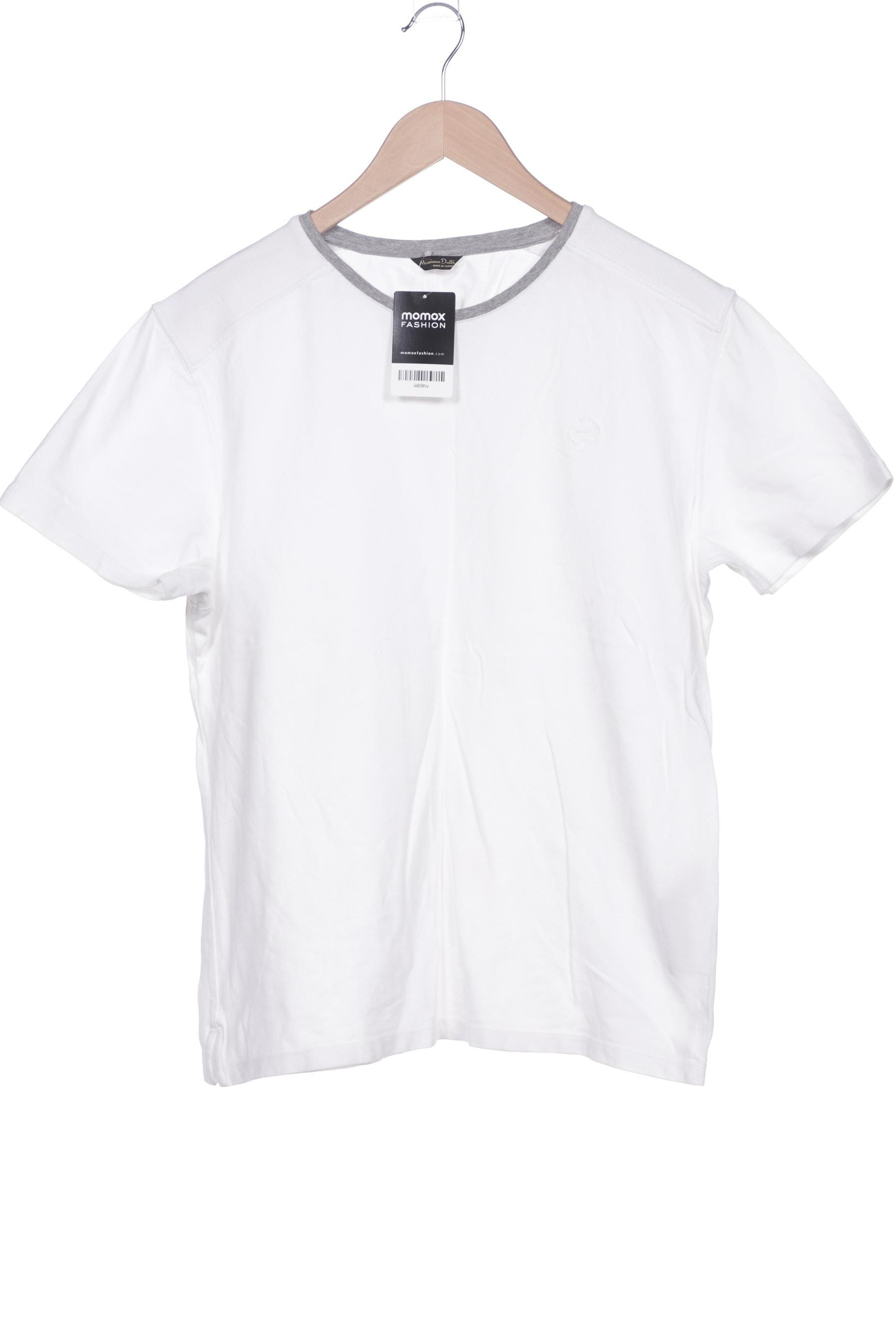 Massimo Dutti Herren T-Shirt, weiß, Gr. 56 von Massimo Dutti