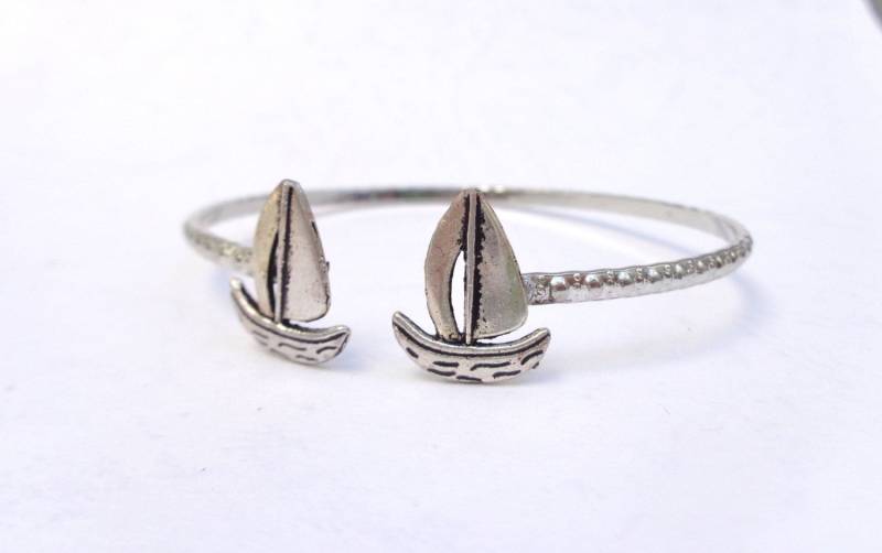 Silber Boot Armband Wrap. Maritimes Silber Boot Armband Wrap. Maritimes von MastaArtShop
