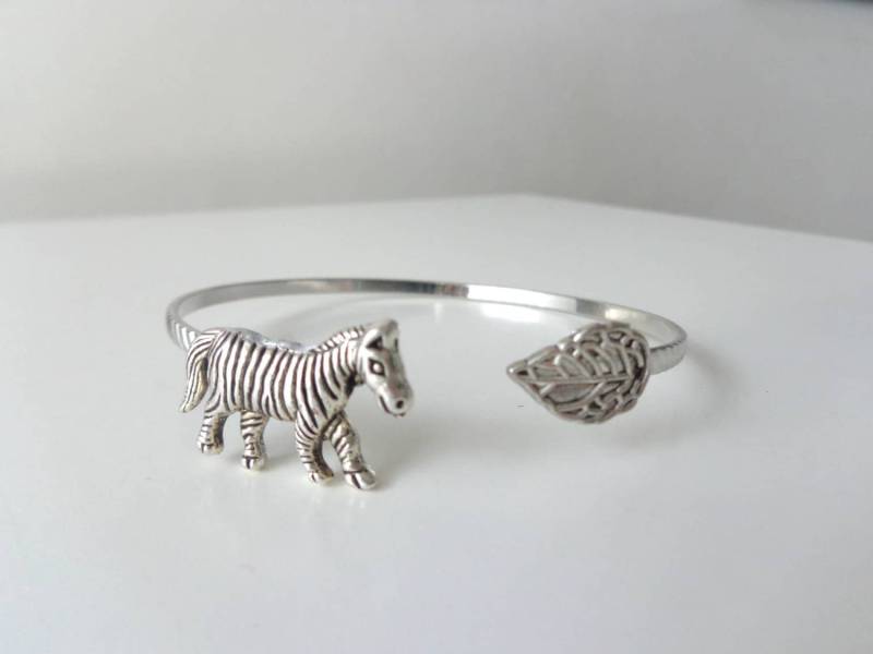 Zebra-Blatt-Armband-Manschette Wickeln Stil von MastaArtShop