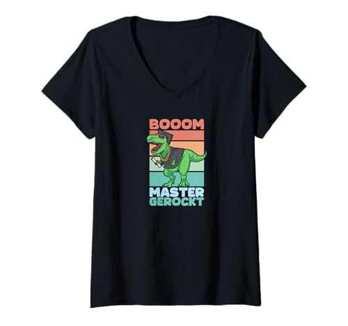 Damen Boom, Master Gerockt | Abschluss | Diplom | Geschenk T-Shirt mit V-Ausschnitt Damen Boom, Master Gerockt | Abschluss | Diplom | Geschenk T-Shirt mit V-Ausschnitt von Master | Abschluss | Diplom | Geschenk