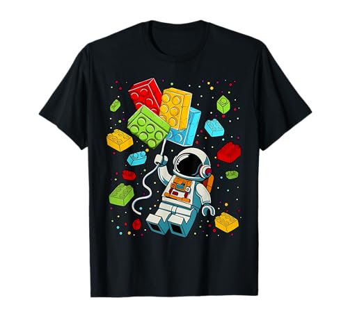Space Astronaut Master Builder Bausteine Jungen Kinder T-Shirt von Master Builder Building Blocks Outfit