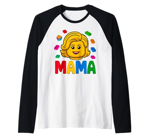 Familie Mama Mama Meister Baumeister Bausteine Bausteine Mutter Raglan von Master Builder Family Birthday Kids Toddler Gifts