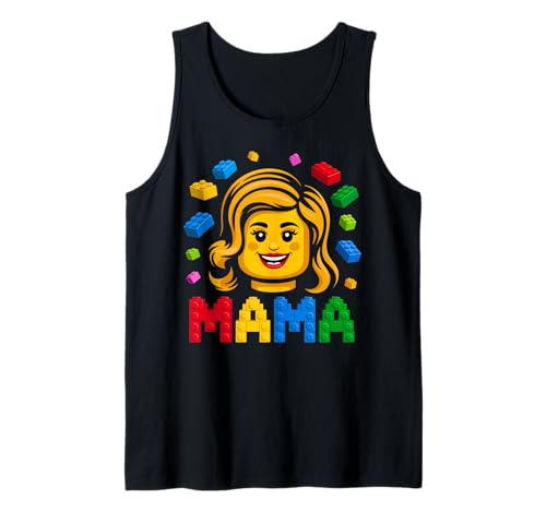 Familie Mama Mama Meister Baumeister Bausteine Bausteine Mutter Tank Top Familie Mama Mama Meister Baumeister Bausteine Bausteine Mutter Tank Top von Master Builder Family Birthday Kids Toddler Gifts