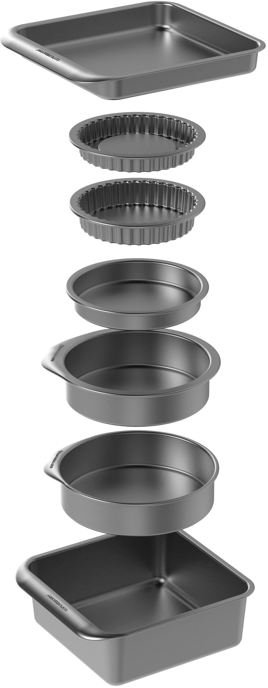 Master Class Backform "MasterClass Smart Space" Karbonstahl, mit Antihaftbeschichtung, stapelbar von Master Class