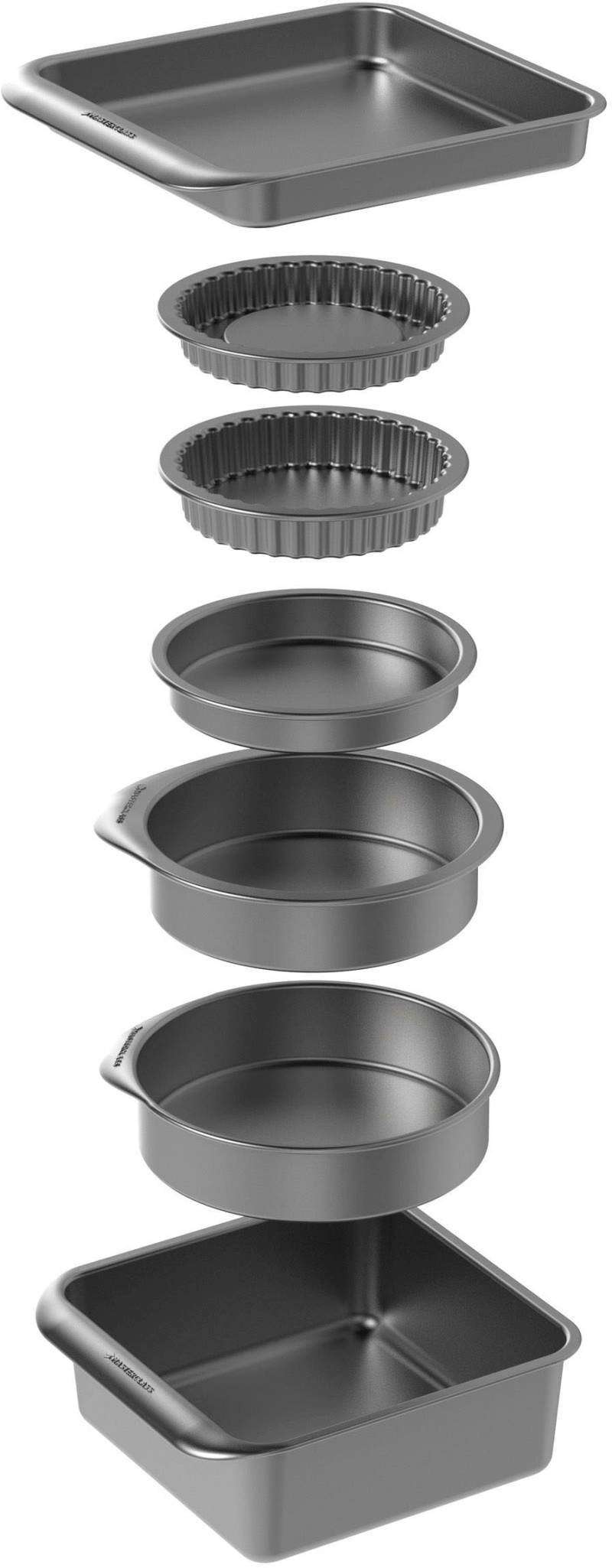 Master Class Backform "MasterClass Smart Space" Karbonstahl, mit Antihaftbeschichtung, stapelbar von Master Class