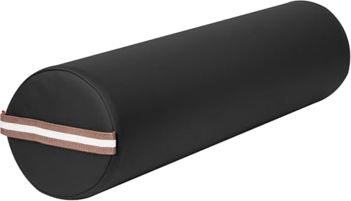 Master Massage Tables 23 cm großes rundes Nackenrolle, halbrundes Massagekissen mit 100% PU-Leder, langlebig, weich, 22 cm x 66 cm, Schwarz, Schwarz, 66 cm Master Massage Tables 23 cm großes rundes Nackenrolle, halbrundes Massagekissen mit 100% PU-Leder, langlebig, weich, 22 cm x 66 cm, Schwarz, Schwarz, 66 cm von Master Massage Equipment