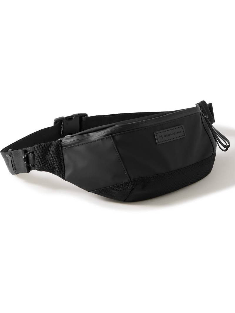 Master-Piece - Slick Rubberised Shell and CORDURA® Ballistic Nylon Belt Bag - Men - Black von Master-Piece