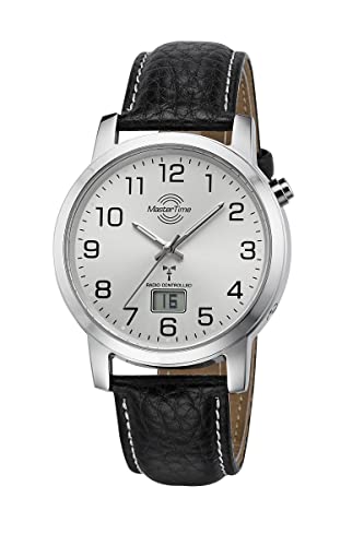 Master Time Funk Quarz Herren Uhr Analog-Digital mit Leder Armband MTGA-10294-12L von Master Time