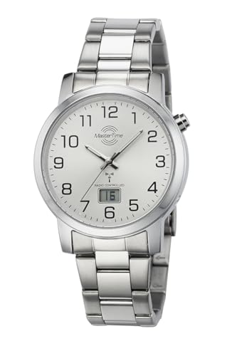 Master Time Funk Quarz Herren Uhr Analog-Digital mit Edelstahl Armband MTGA-10300-12M von Master Time