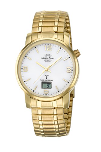 Master Time Funk Quarz Herren Uhr Analog-Digital mit Edelstahl Armband MTGA-10312-12M von Master Time