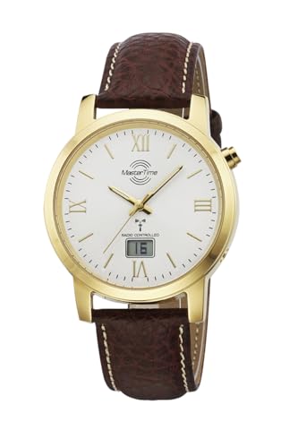 Master Time Funk Quarz Herren Uhr Analog-Digital mit Leder Armband MTGA-10298-13L von Master Time