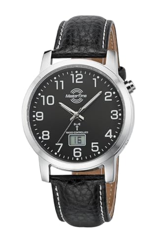 Master Time Funk Quarz Herren Uhr Analog-Digital mit Leder Armband MTGA-10576-24L von Master Time