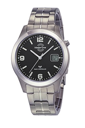 Master Time Funk Quarz Herren Uhr Analog-Digital mit Titan Armband MTGT-10349-22M von Master Time