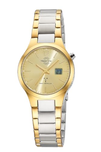 Master Time Funk Quarz Damen Uhr Analog-Digital mit Edelstahl Armband MTLA-10915-61M von Master Time