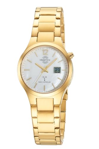 Master Time Funk Quarz Damen Uhr Analog-Digital mit Edelstahl Armband MTLA-10916-71M von Master Time