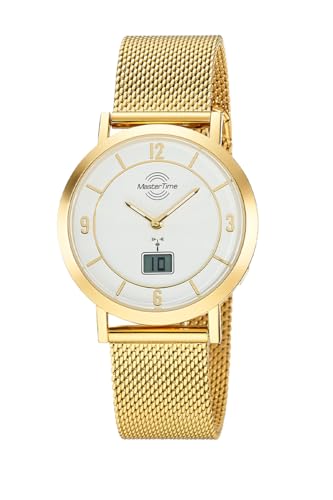 Master Time Funk Quarz Damen Uhr Analog-Digital mit Edelstahl Milanaise Armband MTLA-10949-12M von Master Time