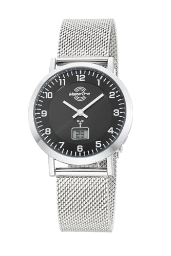 Master Time Funk Quarz Damen Uhr Analog-Digital mit Edelstahl Milanaise Armband MTLS-10738-22M von Master Time