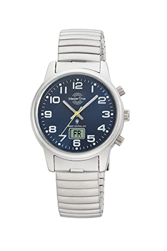 Master Time Funk Quarz Damen Uhr Analog-Digital mit Edelstahl Zugband Armband MTLA-10821-32M von Master Time