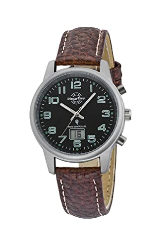 Master Time Funk Quarz Damen Uhr Analog-Digital mit Leder Armband MTLA-10762-22L von Master Time