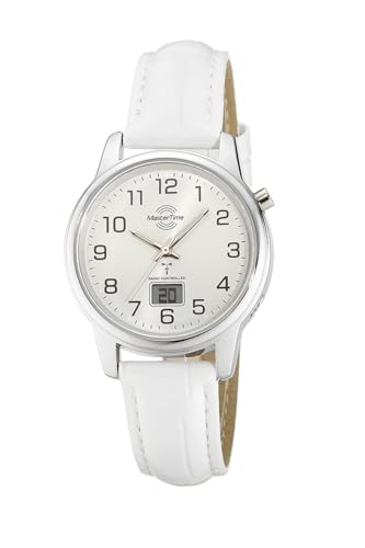 Master Time Funk Quarz Damen Uhr Analog-Digital mit Leder Armband MTLA-10798-42L von Master Time