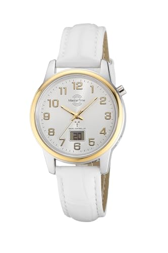 Master Time Funk Quarz Damen Uhr Analog-Digital mit Leder Armband MTLA-10799-42L von Master Time