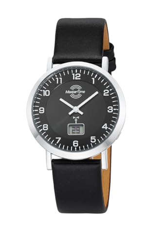 Master Time Funk Quarz Damen Uhr Analog-Digital mit Leder Armband MTLS-10739-22L von Master Time