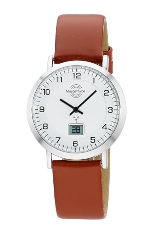 Master Time Funk Quarz Damen Uhr Analog-Digital mit Leder Armband MTLS-10741-12L von Master Time