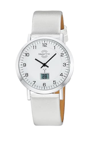 Master Time Funk Quarz Damen Uhr Analog-Digital mit Leder Armband MTLA-10805-12L von Master Time