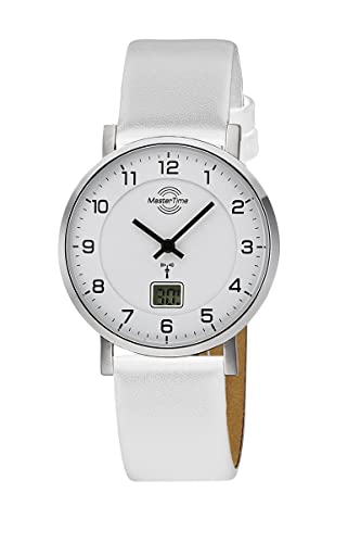 Master Time Funk Quarz Damen Uhr Analog-Digital mit Leder Armband MTLS-10812-12WL von Master Time