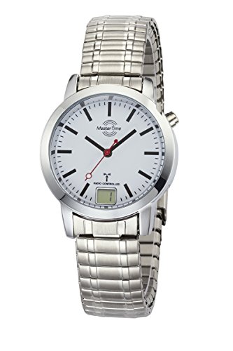 Master Time Funk Quarz Damen Uhr Analog-Digital mit Metall Armband MTLA-10591-11M von Master Time